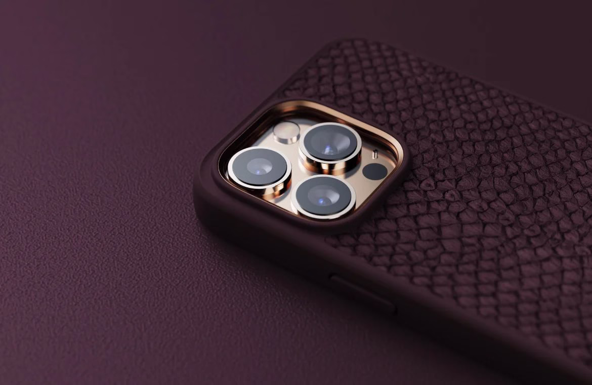 Чохол-накладка Njord Salmon Leather MagSafe Case Rust для iPhone 14 Pro Max - 1